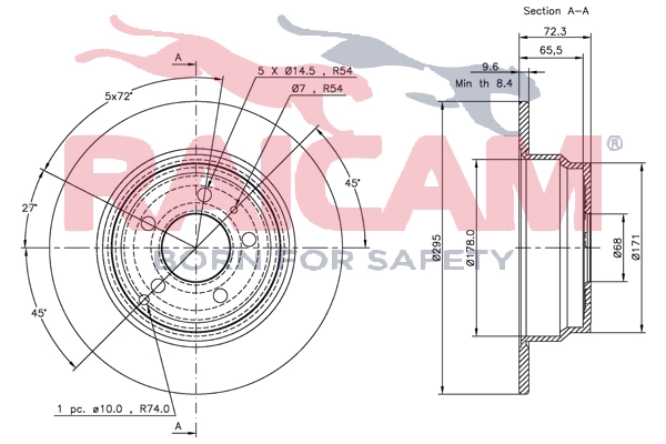 RAICAM féktárcsa - RD00944 - TothCarparts