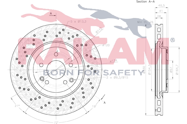 RAICAM féktárcsa - RD01180 - TothCarparts