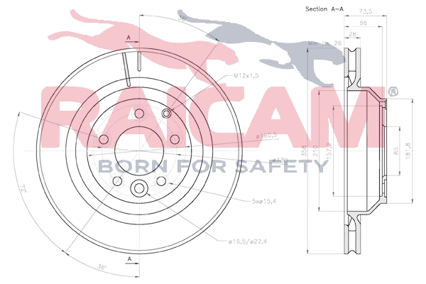 RAICAM féktárcsa - RD01189 - TothCarparts