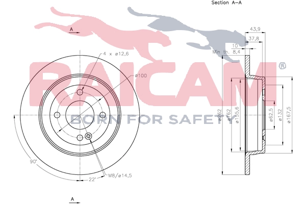 RAICAM féktárcsa - RD01237 - TothCarparts
