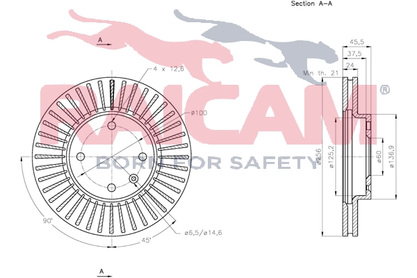 RAICAM féktárcsa - RD01299 - TothCarparts