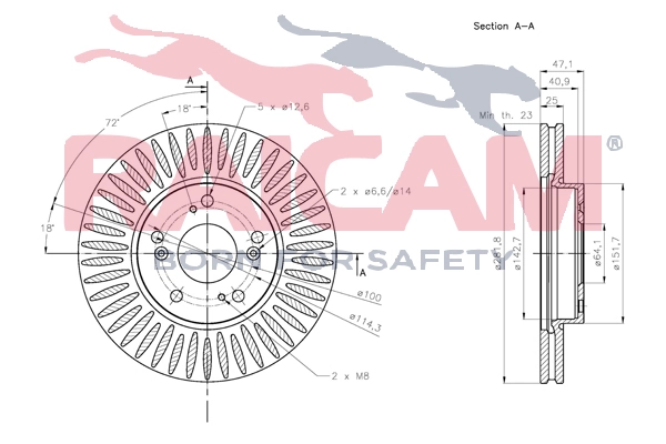 RAICAM féktárcsa - RD01352 - TothCarparts