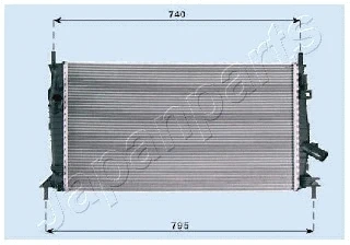 JAPANPARTS hűtő, motorhűtés - RDA053081 - TothCarparts