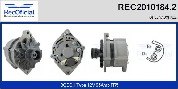 RECOFICIAL generátor - REC2010184.2 - TothCarparts