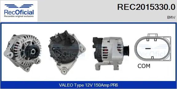 RECOFICIAL generátor - REC2015330.0 - TothCarparts