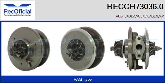RECOFICIAL Törzscsoport, turbótöltő - RECCH73036.0 - TothCarparts