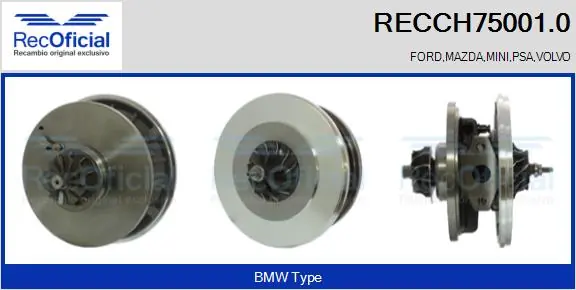 RECOFICIAL Törzscsoport, turbótöltő - RECCH75001.0 - TothCarparts