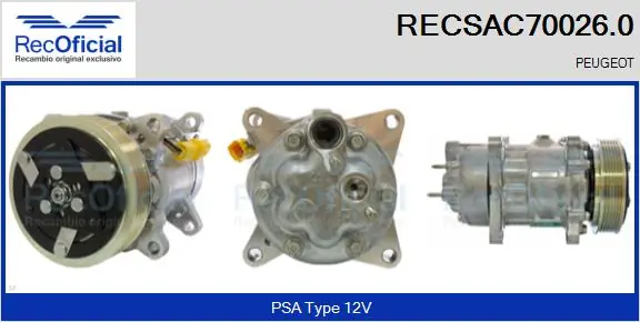 RECOFICIAL kompresszor, klíma - RECSAC70026.0 - TothCarparts