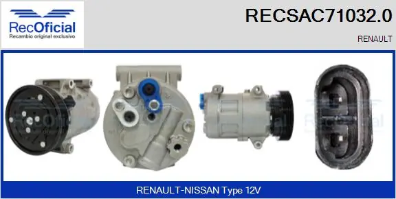 RECOFICIAL kompresszor, klíma - RECSAC71032.0 - TothCarparts