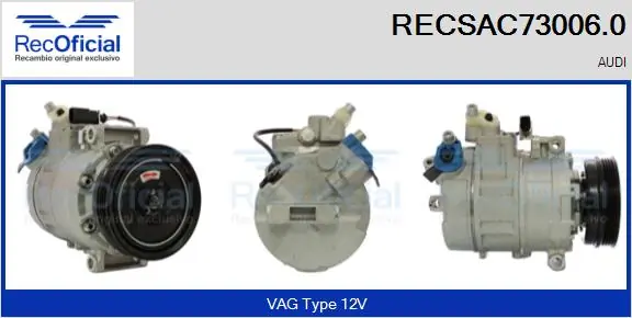 RECOFICIAL kompresszor, klíma - RECSAC73006.0 - TothCarparts