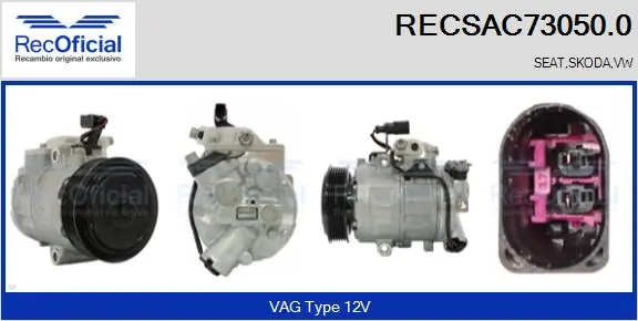 RECOFICIAL kompresszor, klíma - RECSAC73050.0 - TothCarparts