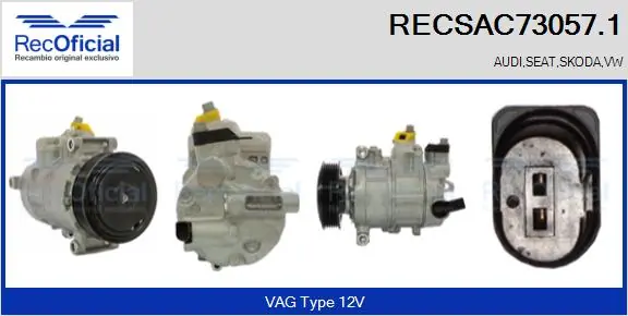 RECOFICIAL kompresszor, klíma - RECSAC73057.1 - TothCarparts