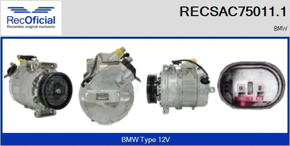 RECOFICIAL kompresszor, klíma - RECSAC75011.1 - TothCarparts