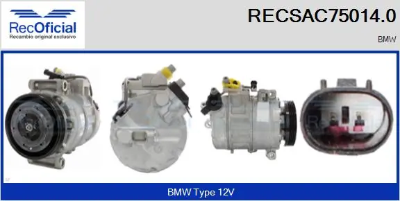 RECOFICIAL kompresszor, klíma - RECSAC75014.0 - TothCarparts