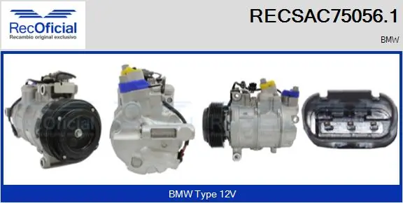 RECOFICIAL kompresszor, klíma - RECSAC75056.1 - TothCarparts