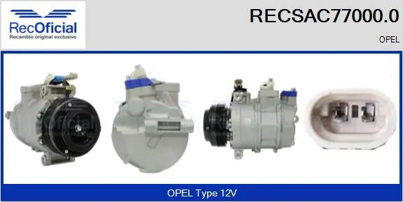 RECOFICIAL kompresszor, klíma - RECSAC77000.0 - TothCarparts