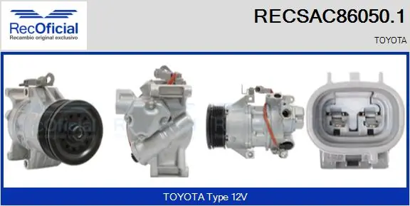RECOFICIAL kompresszor, klíma - RECSAC86050.1 - TothCarparts