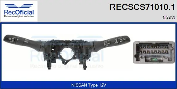 RECOFICIAL kormányoszlop kapcsoló - RECSCS71010.1 - TothCarparts