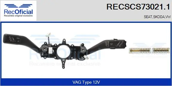 RECOFICIAL kormányoszlop kapcsoló - RECSCS73021.1 - TothCarparts