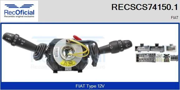 RECOFICIAL kormányoszlop kapcsoló - RECSCS74150.1 - TothCarparts