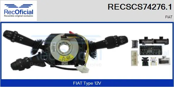 RECOFICIAL kormányoszlop kapcsoló - RECSCS74276.1 - TothCarparts