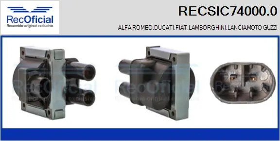 RECOFICIAL gyújtótekercs - RECSIC74000.0 - TothCarparts