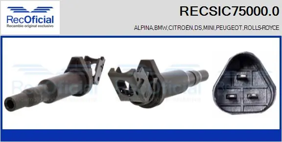 RECOFICIAL gyújtótekercs - RECSIC75000.0 - TothCarparts