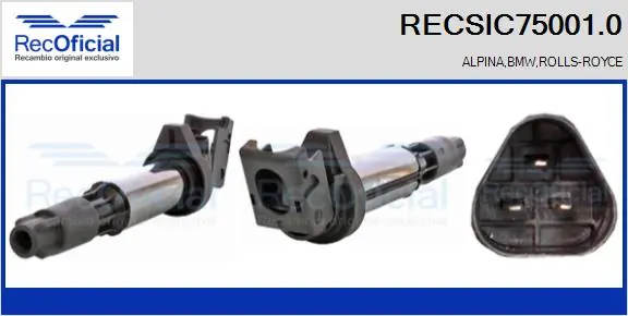RECOFICIAL gyújtótekercs - RECSIC75001.0 - TothCarparts