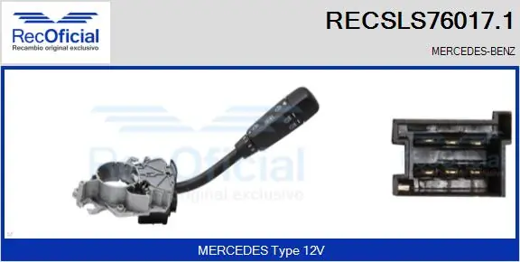 RECOFICIAL kormányoszlop kapcsoló - RECSLS76017.1 - TothCarparts