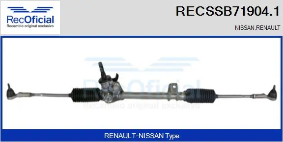 RECOFICIAL kormánygép - RECSSB71904.1 - TothCarparts