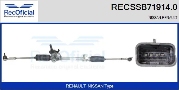 RECOFICIAL kormánygép - RECSSB71914.0 - TothCarparts