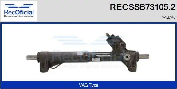 RECOFICIAL kormánygép - RECSSB73105.2 - TothCarparts