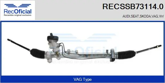 RECOFICIAL kormánygép - RECSSB73114.0 - TothCarparts