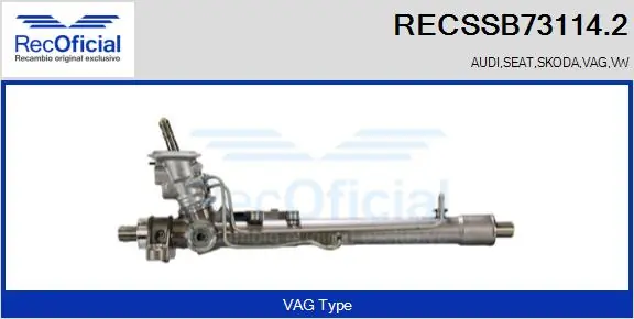 RECOFICIAL kormánygép - RECSSB73114.2 - TothCarparts