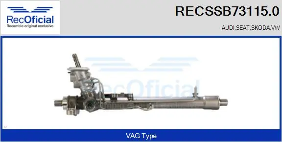 RECOFICIAL kormánygép - RECSSB73115.0 - TothCarparts