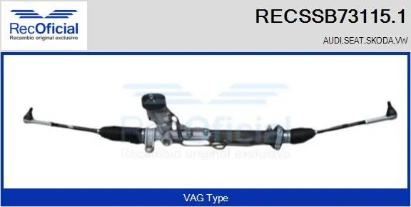 RECOFICIAL kormánygép - RECSSB73115.1 - TothCarparts