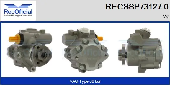 RECOFICIAL hidraulikus szivattyú, kormányzás - RECSSP73127.0 - TothCarparts