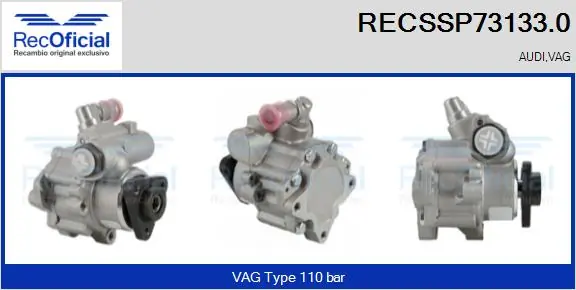 RECOFICIAL hidraulikus szivattyú, kormányzás - RECSSP73133.0 - TothCarparts