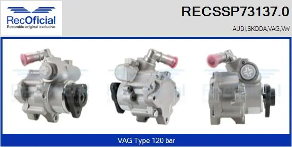 RECOFICIAL hidraulikus szivattyú, kormányzás - RECSSP73137.0 - TothCarparts