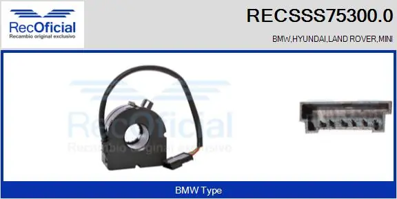RECOFICIAL Kormányelfordítás-érzékelő - RECSSS75300.0 - TothCarparts