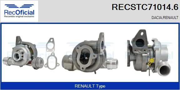 RECOFICIAL töltő, feltöltés - RECSTC71014.6 - TothCarparts