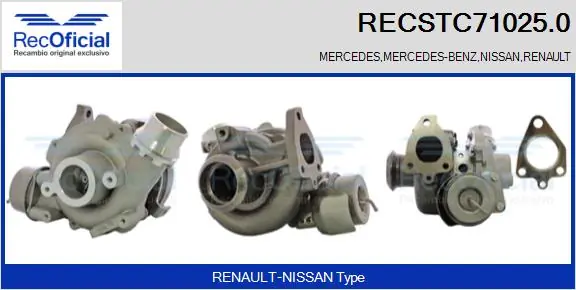 RECOFICIAL töltő, feltöltés - RECSTC71025.0 - TothCarparts