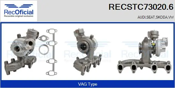 RECOFICIAL töltő, feltöltés - RECSTC73020.6 - TothCarparts
