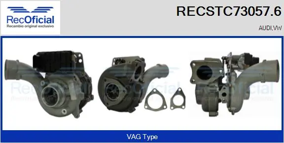 RECOFICIAL töltő, feltöltés - RECSTC73057.6 - TothCarparts