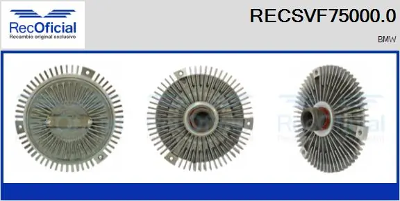 RECOFICIAL kuplung, hűtőventilátor - RECSVF75000.0 - TothCarparts
