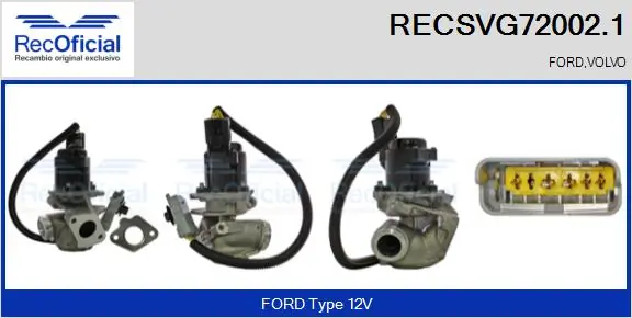 RECOFICIAL AGR-szelep - RECSVG72002.1 - TothCarparts
