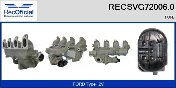 RECOFICIAL AGR-szelep - RECSVG72006.0 - TothCarparts
