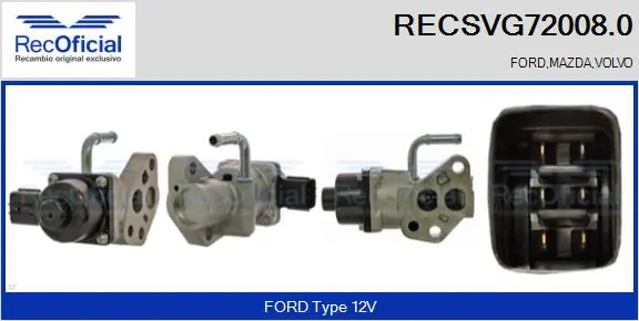 RECOFICIAL AGR-szelep - RECSVG72008.0 - TothCarparts