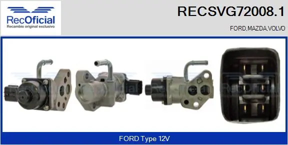 RECOFICIAL AGR-szelep - RECSVG72008.1 - TothCarparts