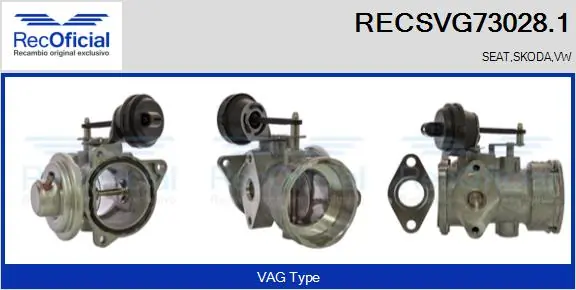 RECOFICIAL AGR-szelep - RECSVG73028.1 - TothCarparts
